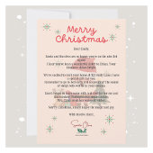 サンタレパーソナライズされたタクリスマスカー子供へド シーズンカード