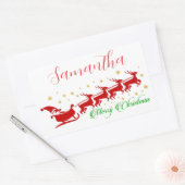 サンタレー 長方形シール (封筒)