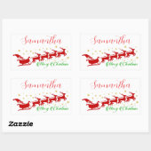 サンタレー 長方形シール (シート)