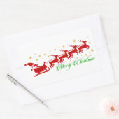 サンタレー 長方形シール (封筒)