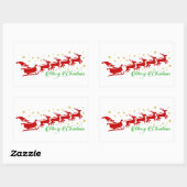 サンタレー 長方形シール (シート)