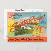 サンタロサからこんにちは ポストカード (正面/裏面)