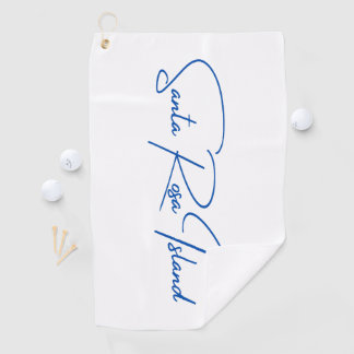 サンタローザアイランドゴルフタオルブルーロゴ ゴルフタオル