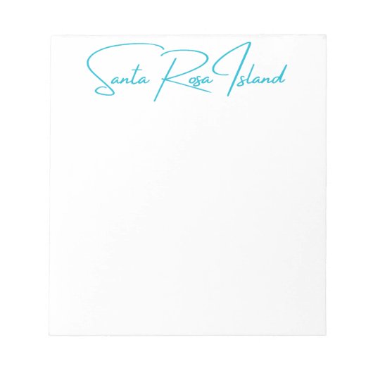 サンタローザアイランドメモ帳 ノートパッド (正面)