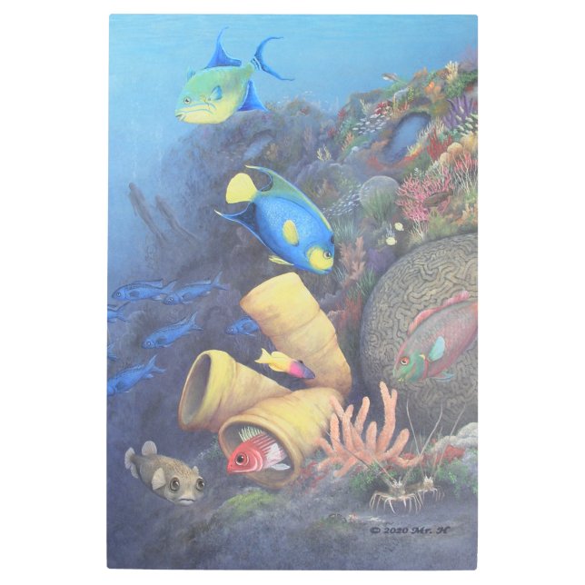 サンタローザウォール1ファインアートメタルプリント メタルプリント (正面)