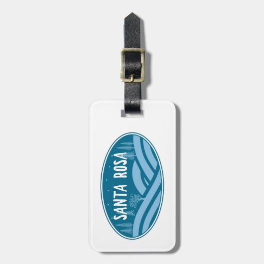 サンタローザカリフォルニアアウトドア ラゲッジタグ (正面縦)