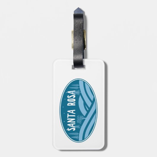 サンタローザカリフォルニアアウトドア ラゲッジタグ (裏面縦)