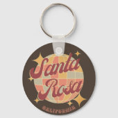 サンタローザシティカリフォルニアレトロヴィンテージ キーホルダー (裏面)