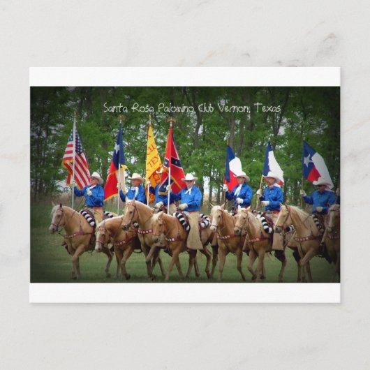サンタローザパロミノクラブバーノン、テキサス州 ポストカード (正面)