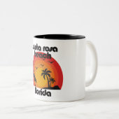 サンタローザビーチ，フロリダ ツートーンマグカップ (正面右)