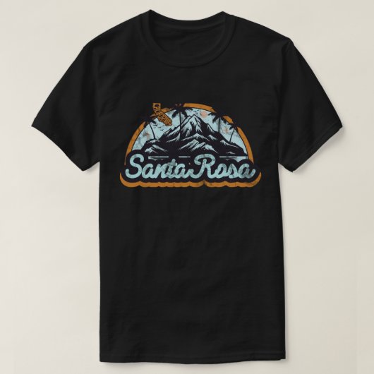 サンタローザ カリフォルニア Tシャツ (デザイン正面)