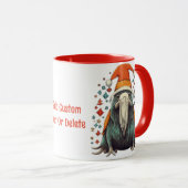 サンタワおもしろいルスとクリスマス照明 マグカップ (正面右)