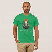 サンタワおもしろいルスとクリスマス照明 Tシャツ (正面フル)
