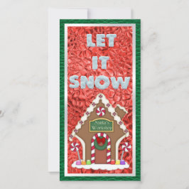 サンタワークショップクリスマスフラットカード