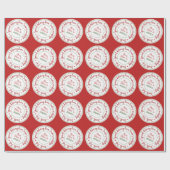 サンタワークショップクリスマス ラッピングペーパー (フラット)