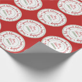 サンタワークショップクリスマス ラッピングペーパー (角)