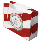 サンタワークショップクリスマス ラージペーパーバッグ (正面アングル)