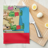 サンタワークショップ運営 キッチンタオル (四つ折り)