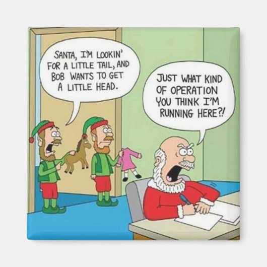 サンタワークショップ運営 マグネット (正面)