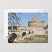 サンタンジェロキャッスルインローマ,イタリア ポストカード (正面/裏面)
