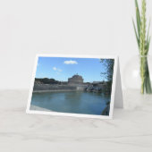 サンタンジェロ城のポートレート、ローマ、イタリア カード (正面)