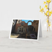 サンタンジェロ城のポートレート、ローマ、イタリア カード (黄色い花)