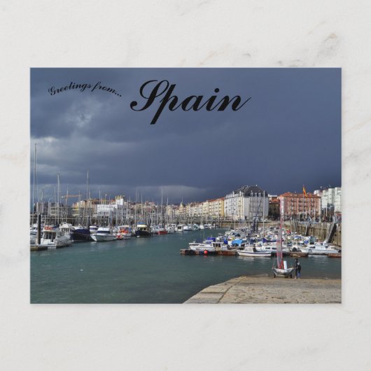 サンタンダーカンタブリアのボート ポストカード (正面)