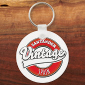 サンタンダースペインヴィンテージスタイルロゴ キーホルダー (裏面)