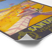 サンタンダースペインヴィンテージ旅行ポスター ポスター (角)