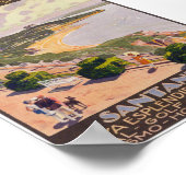 サンタンダースペインヴィンテージ旅行ポスター ポスター (角)