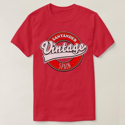 サンタンダースペインヴィンテージ Tシャツ (デザイン正面)
