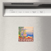 サンタンデアスペインヴィンテージ旅行 マグネット (インサイチュ (食洗機))
