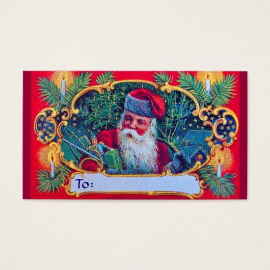サンタヴィンテージギフトラベル (正面)