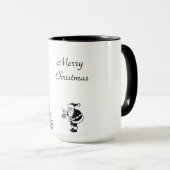 サンタヴィンテージスタイルニューヨークシティクリスマスマグ マグカップ (正面右)