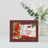 サンタヴィンテージデザイン シーズンポストカード (スタンド正面)