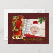 サンタヴィンテージデザイン シーズンポストカード (正面/裏面)