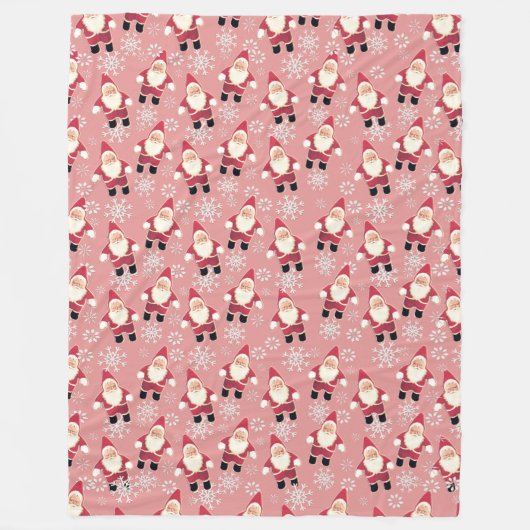 サンタヴィンテージ格言クリスマスフリースブランケット フリースブランケット (正面)