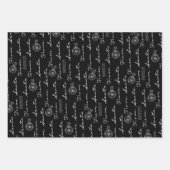 サンタヴィンテージ郵便小包から白 ラッピングペーパーシート (正面2)