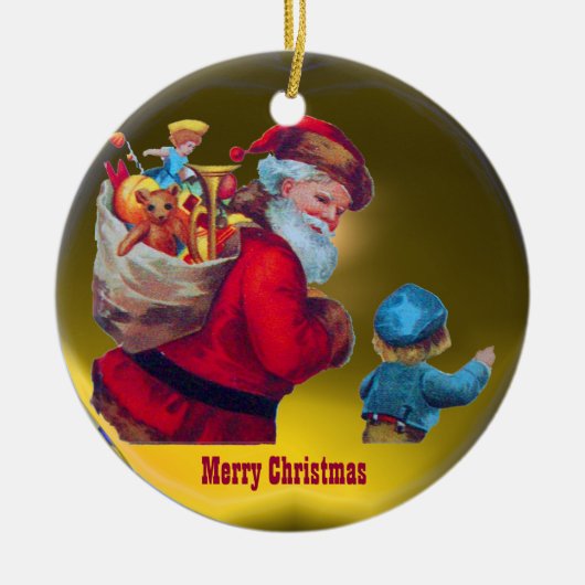 サンタヴィンテージ2 セラミックオーナメント (正面)
