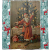 サンタヴィンテージ シャワーカーテン (正面)