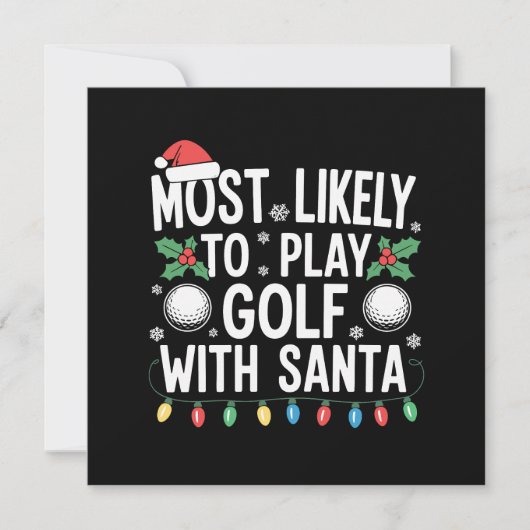 サンタ一家と一緒にゴルフをプレーする可能性が最も高い クリスマス (正面)