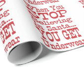 サンタ下着ラッピング紙 ラッピングペーパー (ロールコーナー)