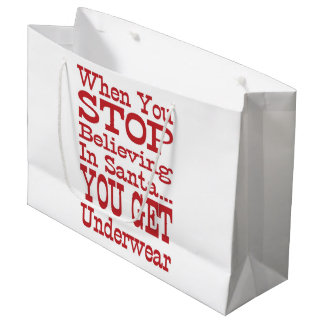 サンタ下着 ラージペーパーバッグ