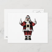 サンタ与えズ・ザ・フィンガー シーズンポストカード (正面/裏面)