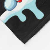 サンタ乗馬トナカイ猫クリスマスツリーコロ フリースブランケット (角)