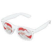 サンタ付きクリスマスサングラス レトロサングラス (アングル)