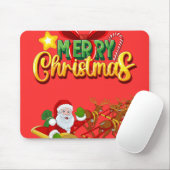 サンタ付きクリスマスマウスパッド マウスパッド (マウス)