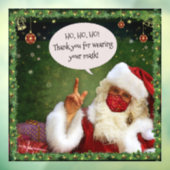 サンタ付き/マスク(カスタマイズ可能) ウィンドウサイン (シート3)