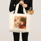 サンタ付ハンドバッグ ラージトートバッグ (正面(商品))