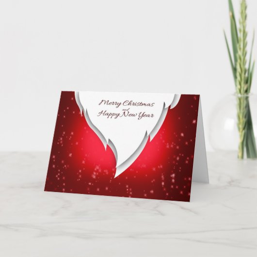 サンタ企業のー付きクリスマスカード カード (正面)